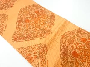 本場筑前博多花鳥模様織出し名古屋帯